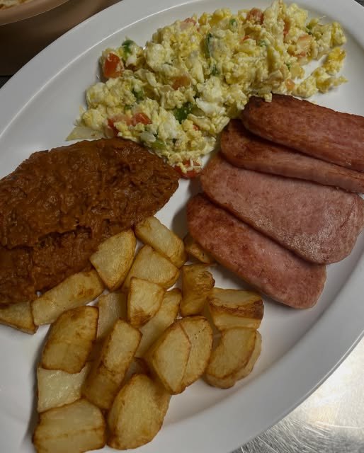 Mexican plate with rice and beans